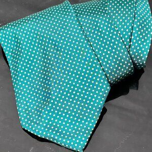 Fendi Silk Tie Necktie Neckwear Mens Kelly Green Irish Designer Polka Dots Lux